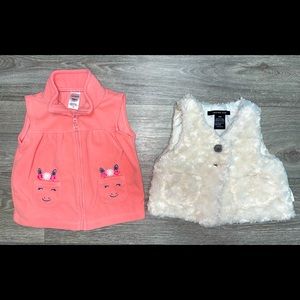 • Baby or Toddler Girl Vests •